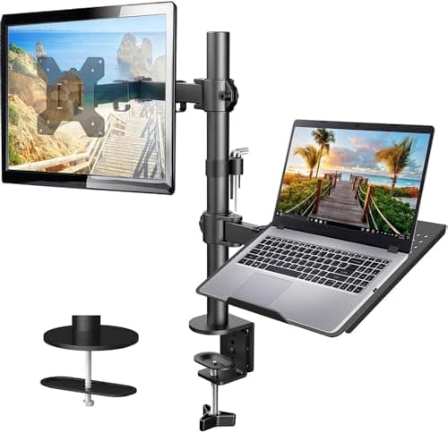HUANUO Monitor Arm with Laptop Tray