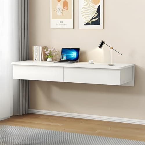 WOOOFA Floating Desk with Drawers
